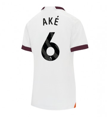 Manchester City Nathan Ake #6 Udebanetrøje Dame 2023-24 Kort ærmer